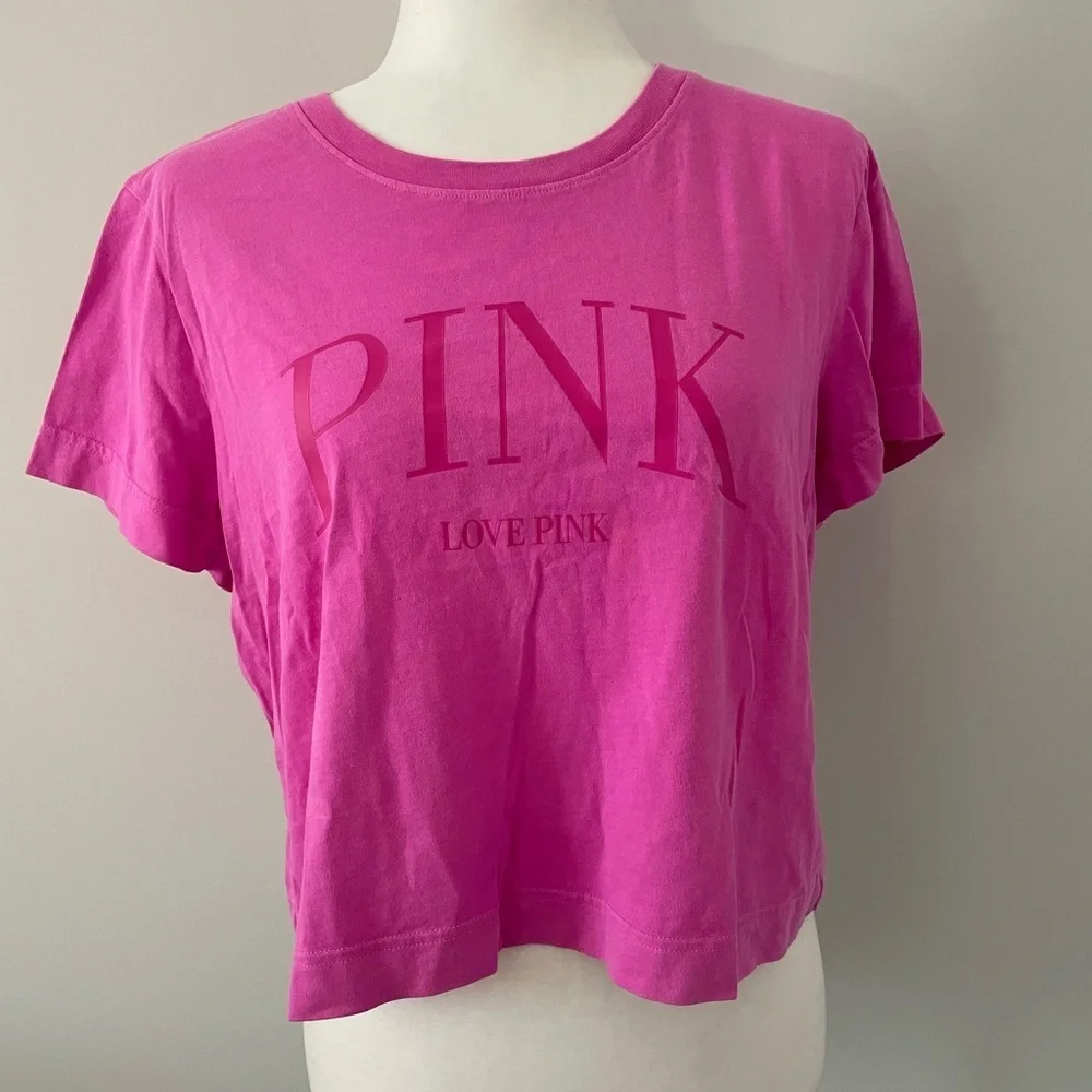 PINK Victoria's Secret Crop Tees - Picture 4 of 6